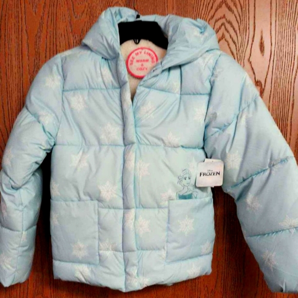 Girls Frozen Coat - Picture 1 of 6